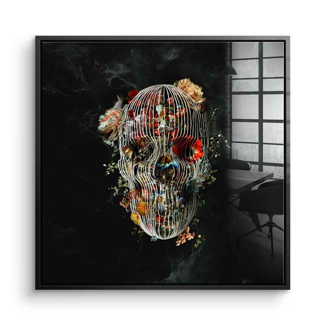 Cage Skull - Acrylglas