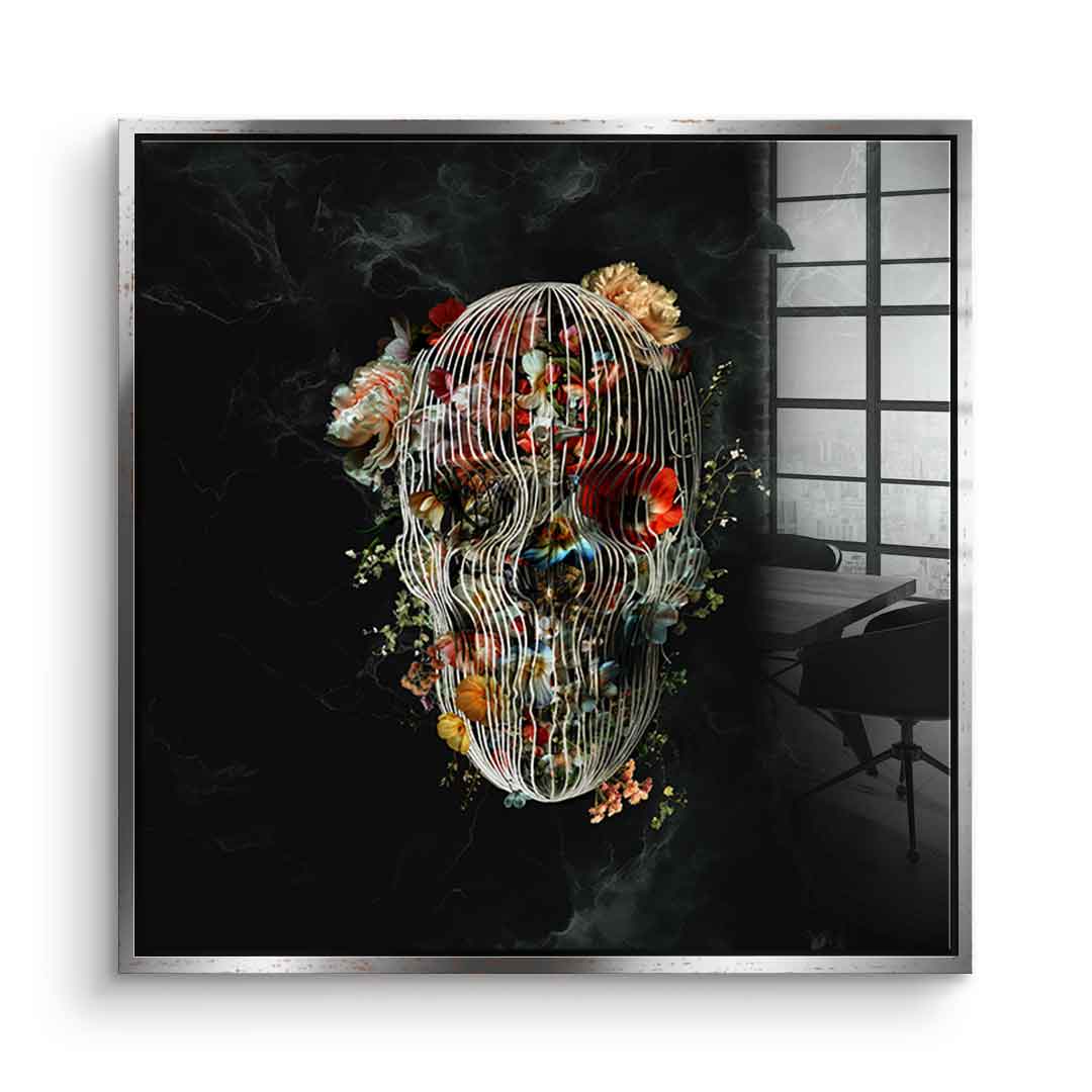 Cage Skull - Acrylglas