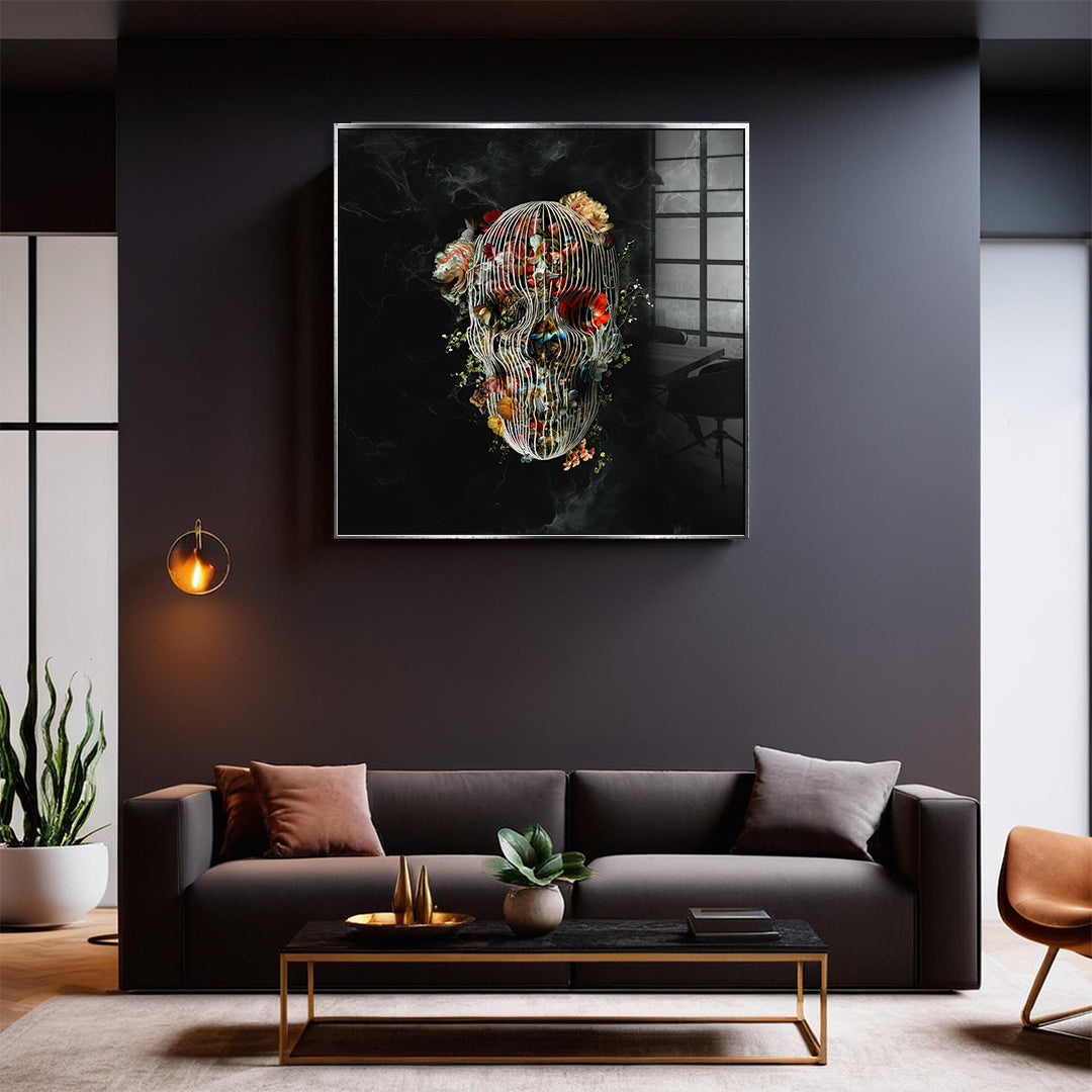 Cage Skull - Acrylglas