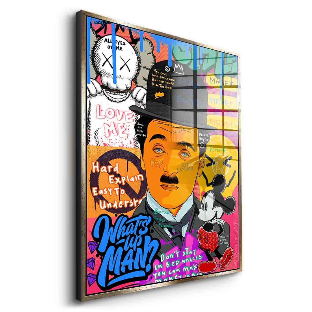 Charlie Chaplin - Acrylglas