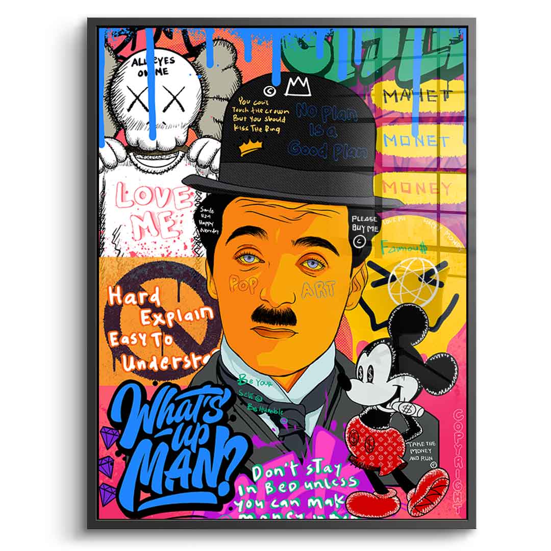 Charlie Chaplin - Acrylglas