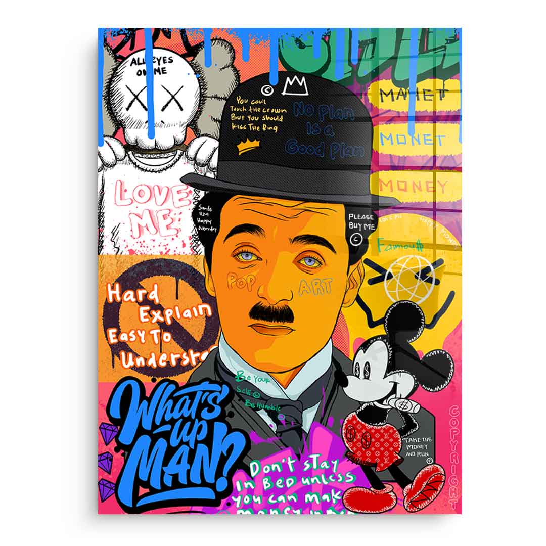 Charlie Chaplin - Acrylglas