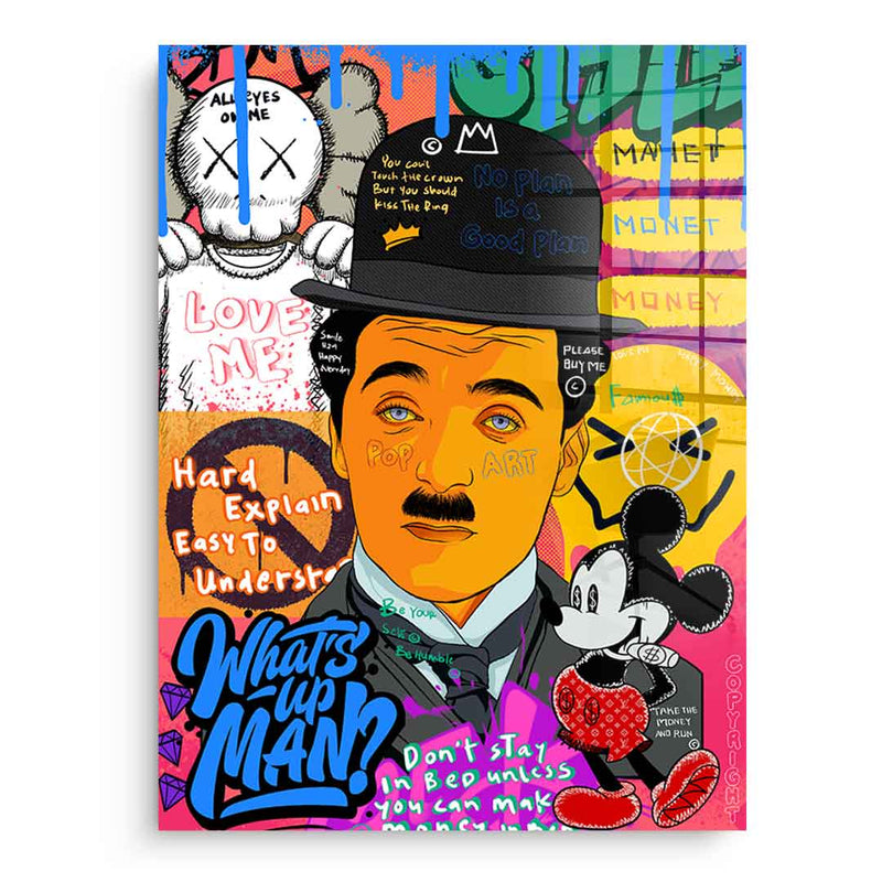 Charlie Chaplin - Acrylglas