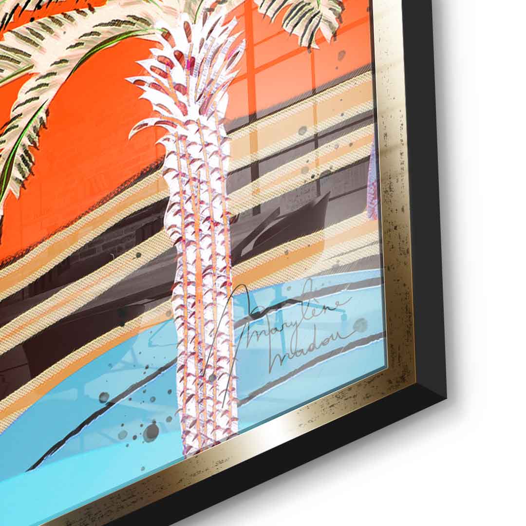 Colorful Palm Tree - acrylic glass