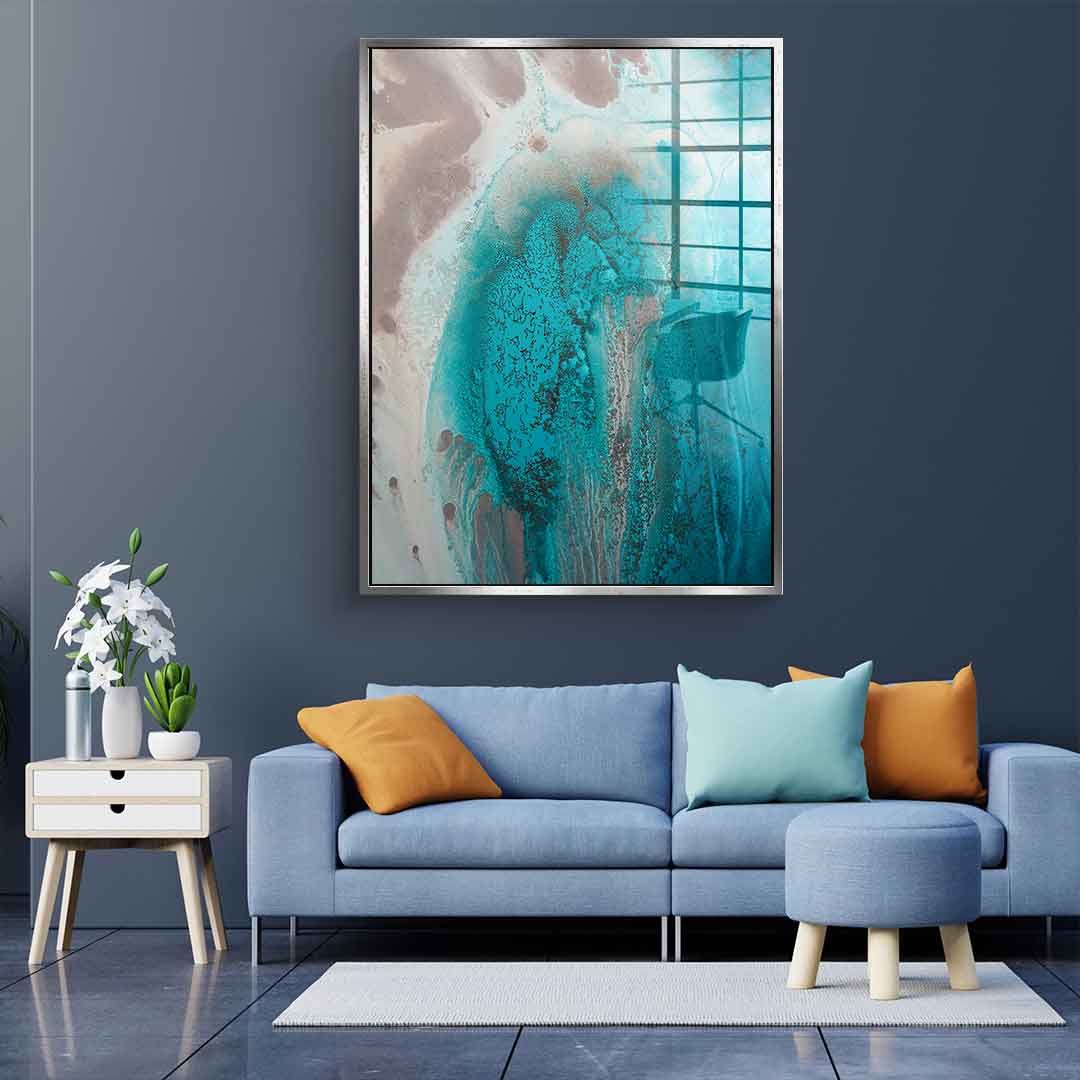 Coral Sea Flow 1 - Acrylglas