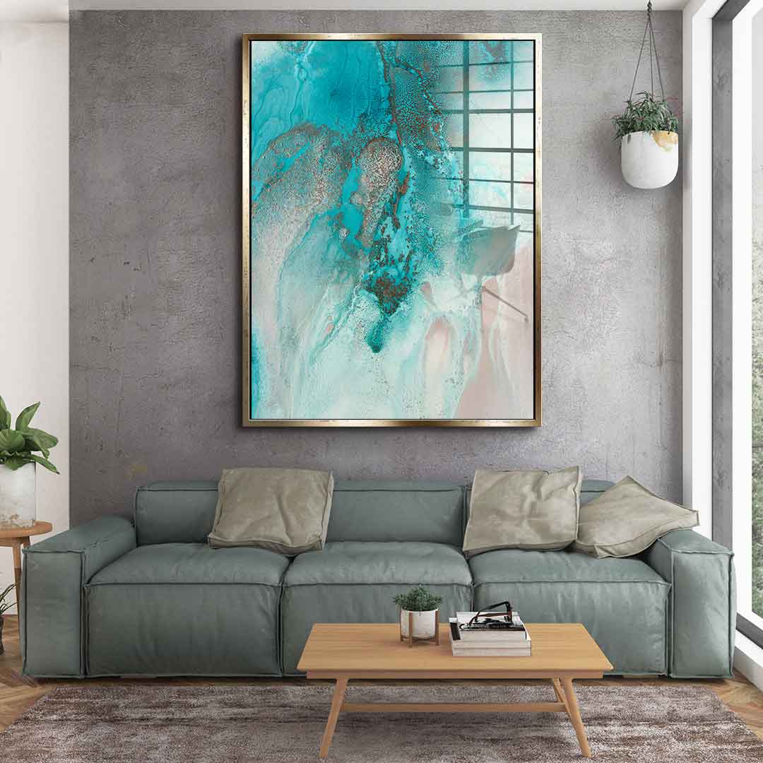 Coral Sea Flow 2 - Acrylglas