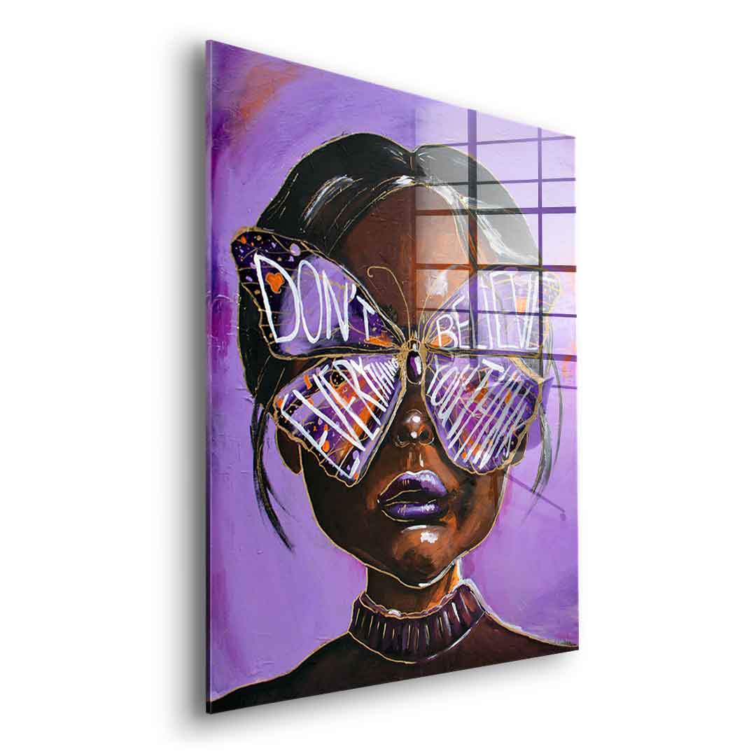 Cute but overthinking - acrylic glass