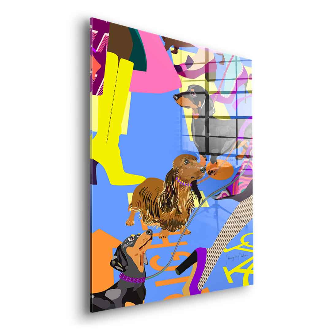 Dachshund fashion - acrylic glass