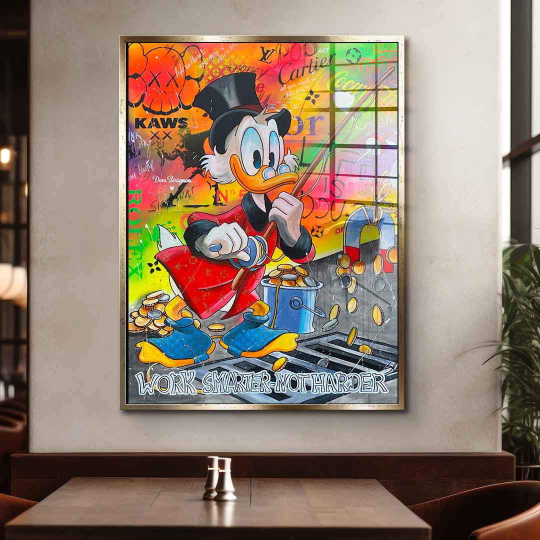 Work Smarter not Harder - Acrylglas