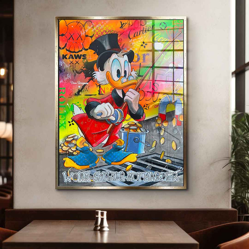 Work smart not harder - acrylic glass