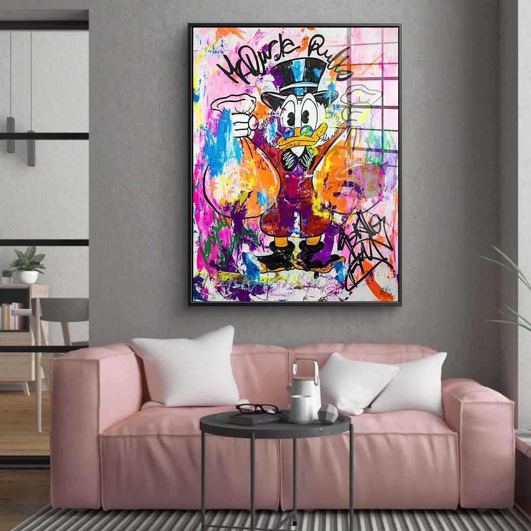 Money Bags Rules - Acrylglas