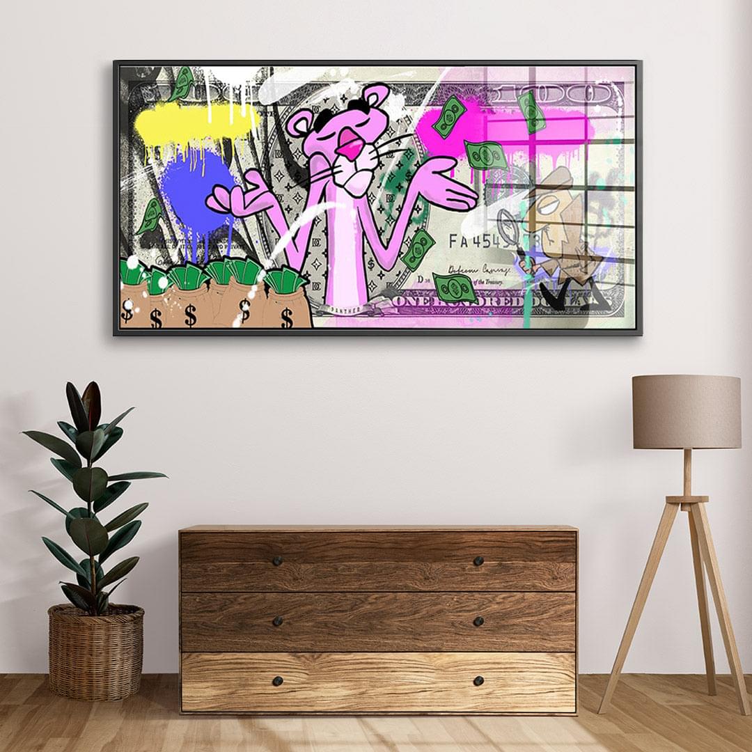 100 Dollar Panther - Acrylglas
