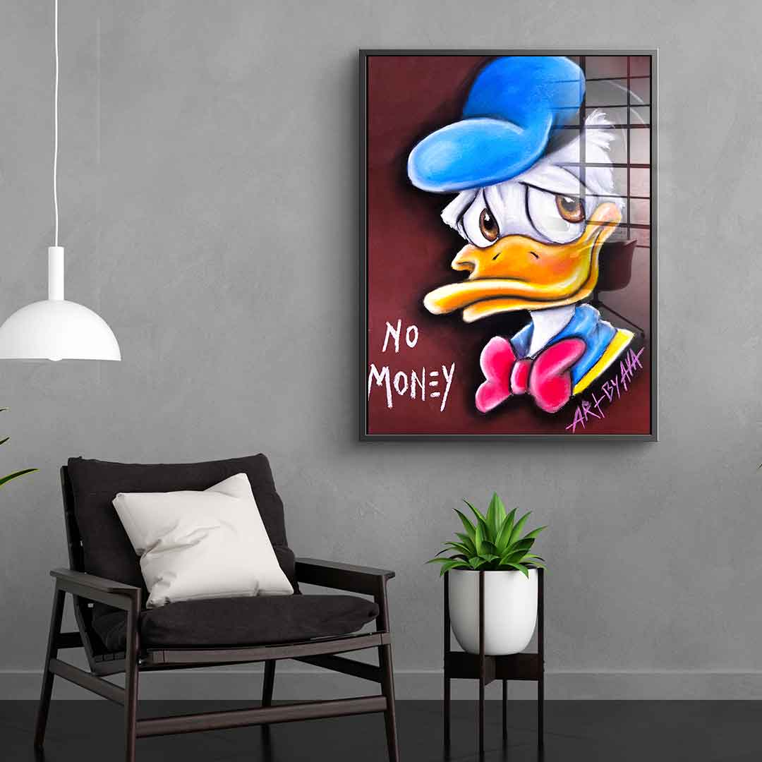No money Donald - Acrylglas