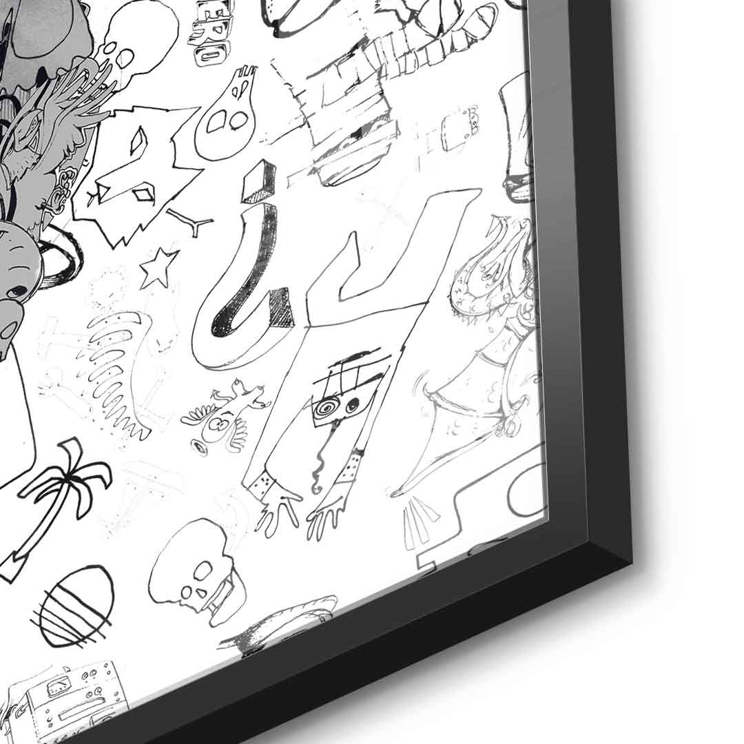 Doodle Puzzle - Acrylglas