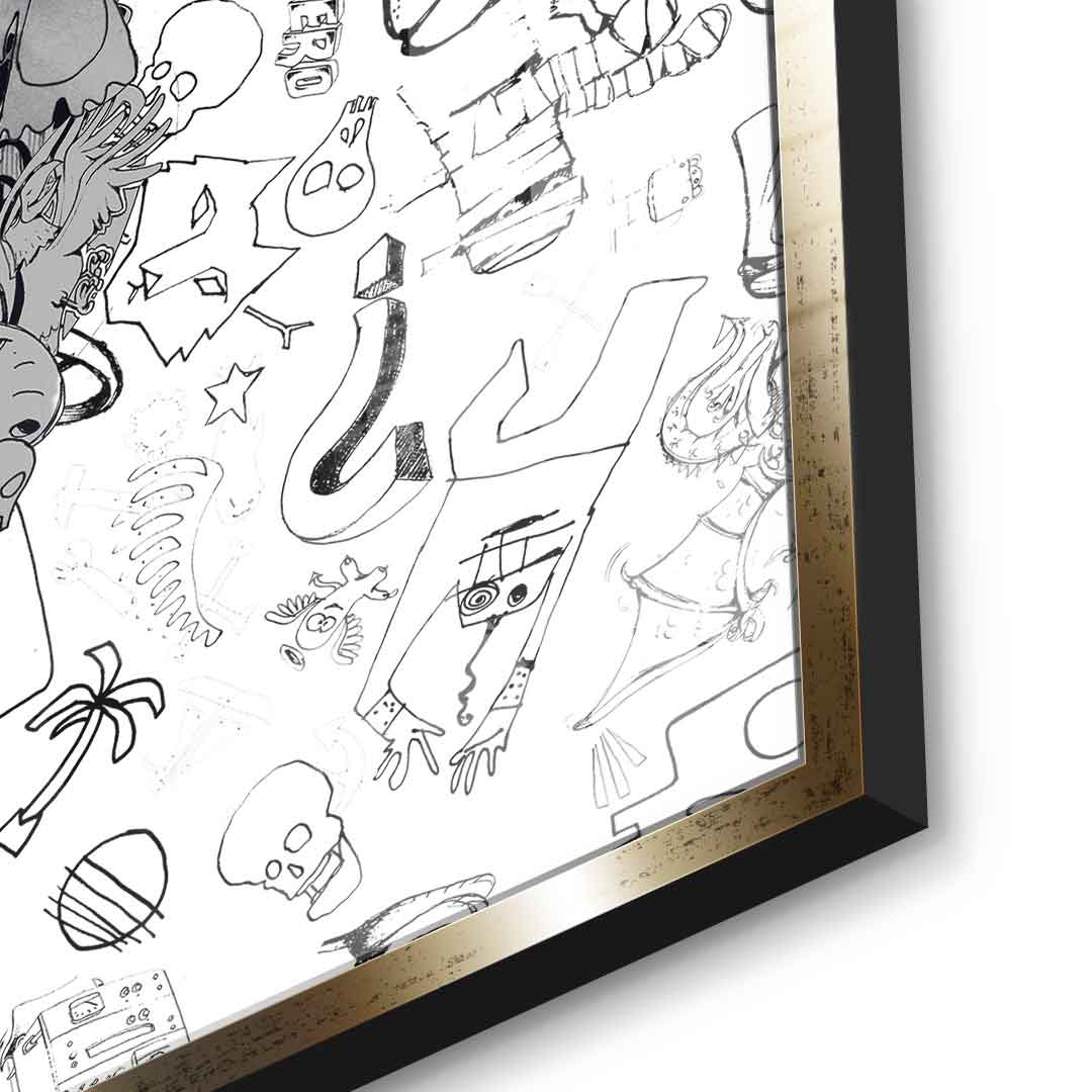 Doodle Puzzle - Acrylglas