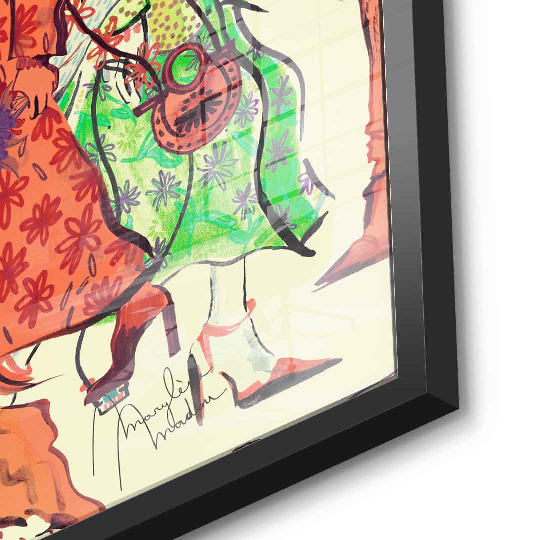 Fashion girls - acrylic glass