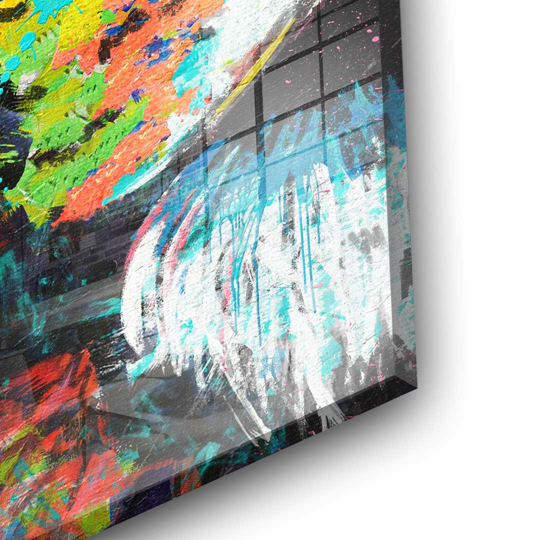 Feed your focus lion - Acrylglas