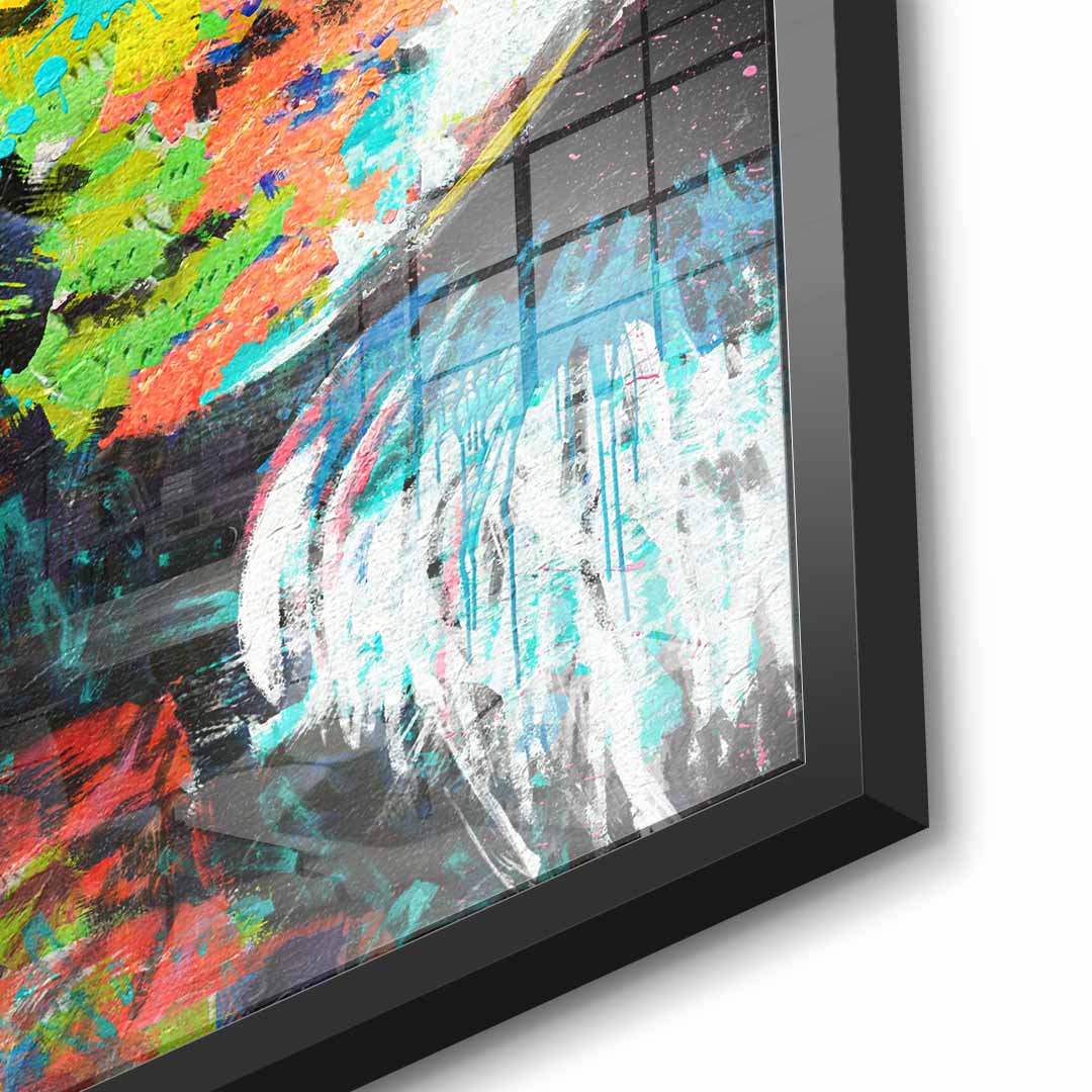 Feed your focus lion - Acrylglas