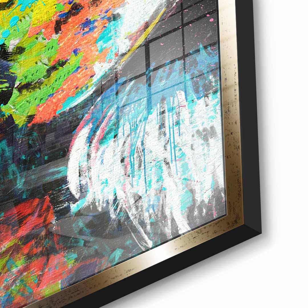 Feed your focus lion - Acrylglas