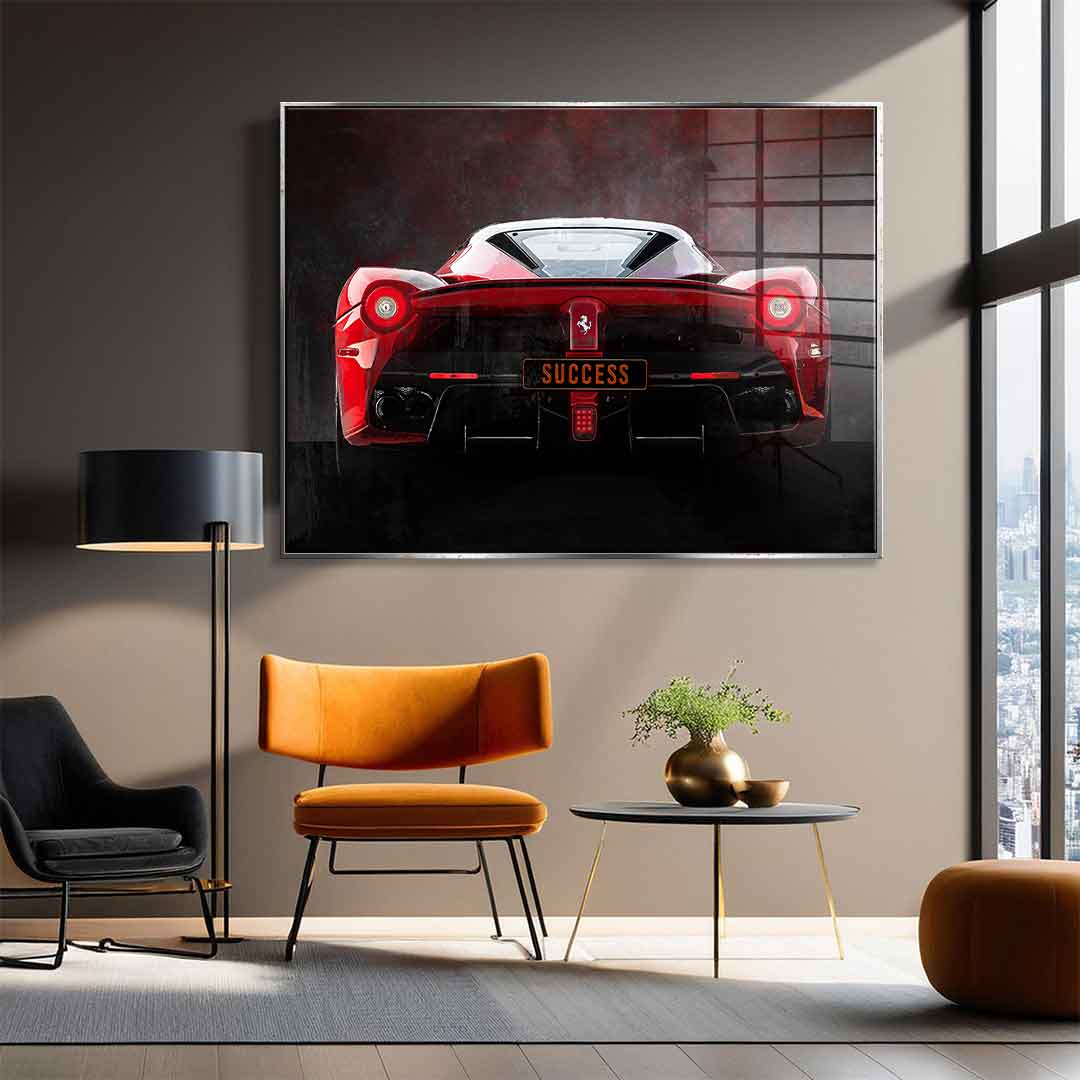 Ferrari Backside - Acrylglas
