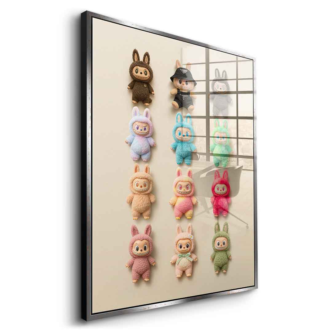 Flat Labubu Collection - Acrylglas