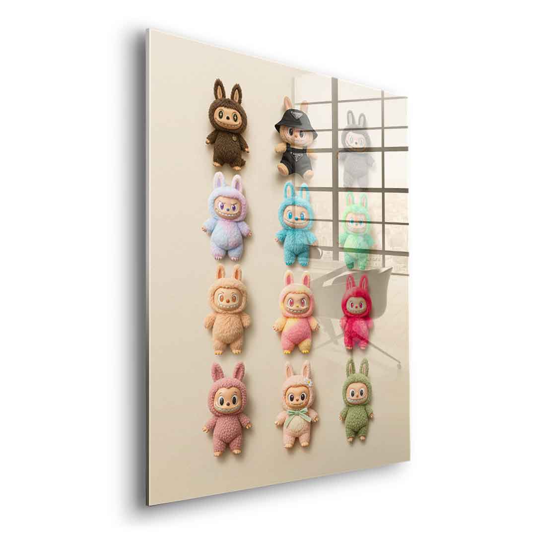 Flat Labubu Collection - Acrylglas