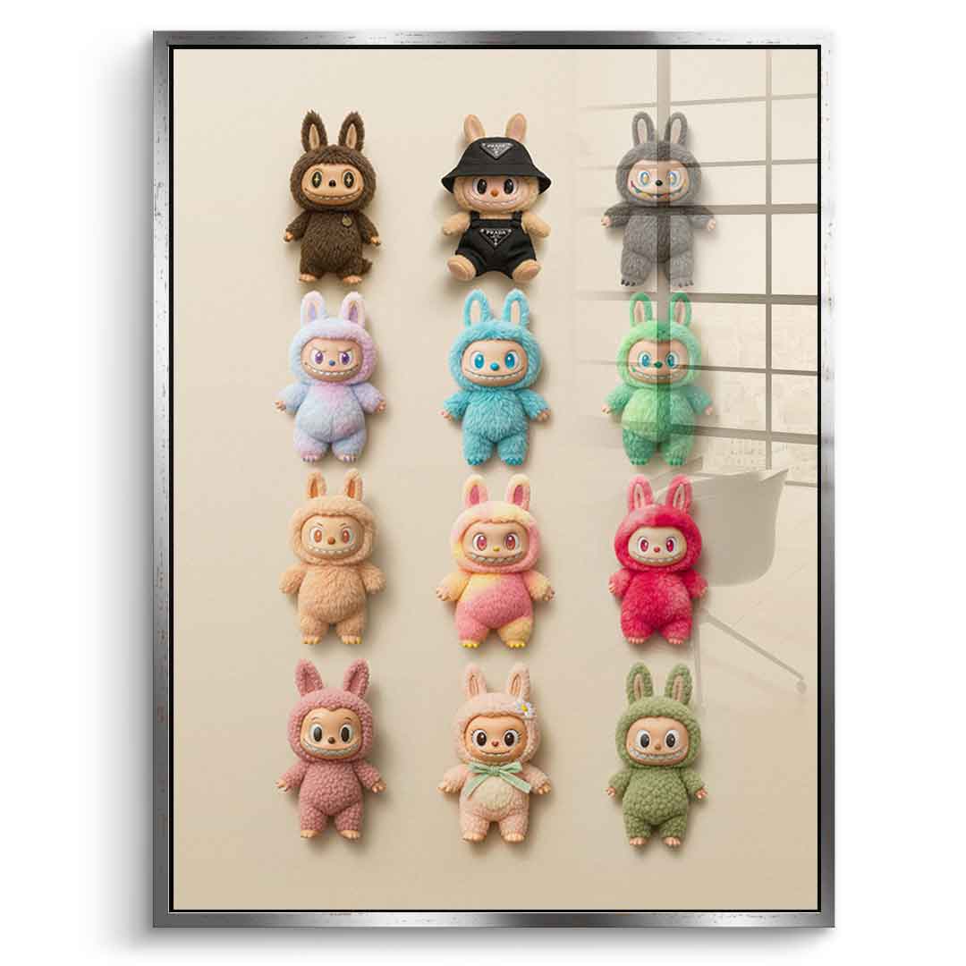 Flat Labubu Collection - Acrylglas
