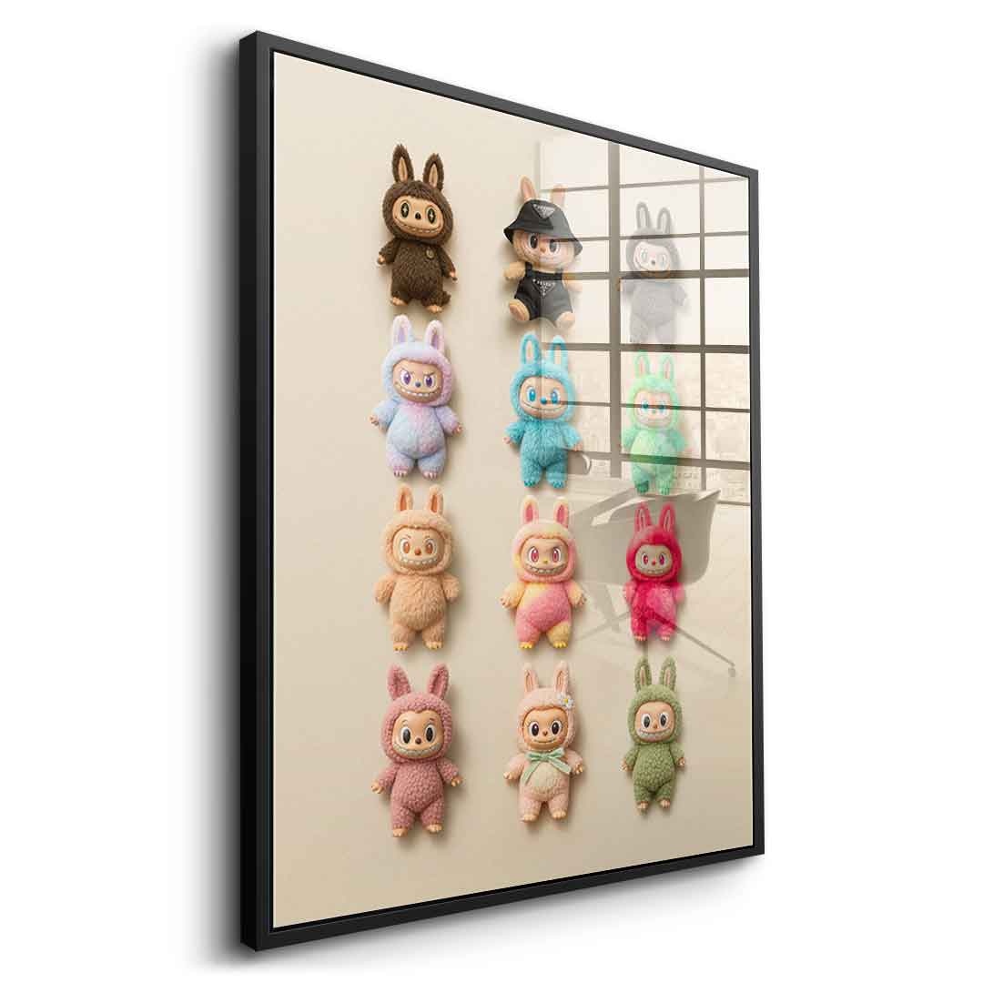 Flat Labubu Collection - Acrylglas