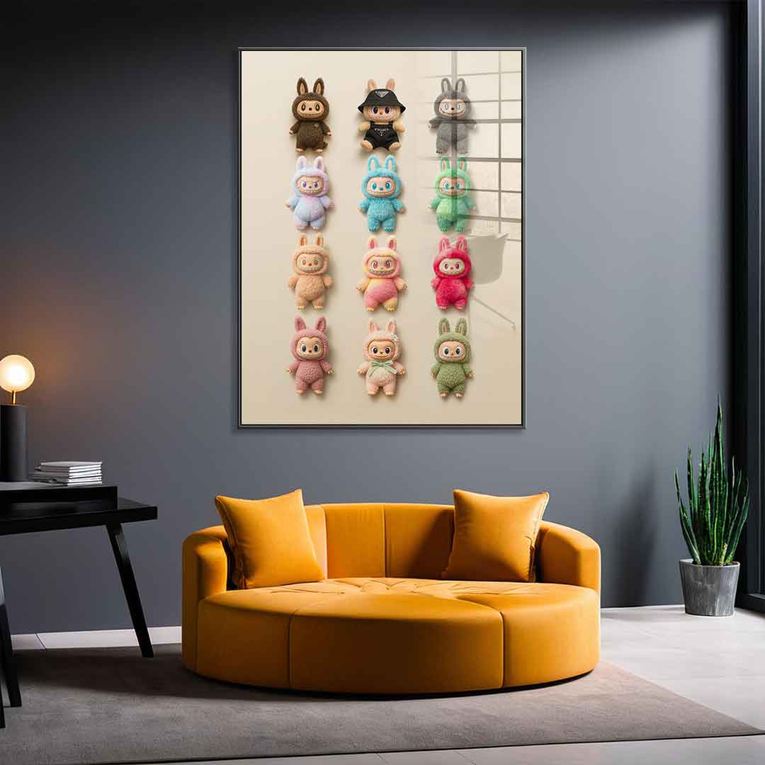 Flat Labubu Collection - Acrylglas