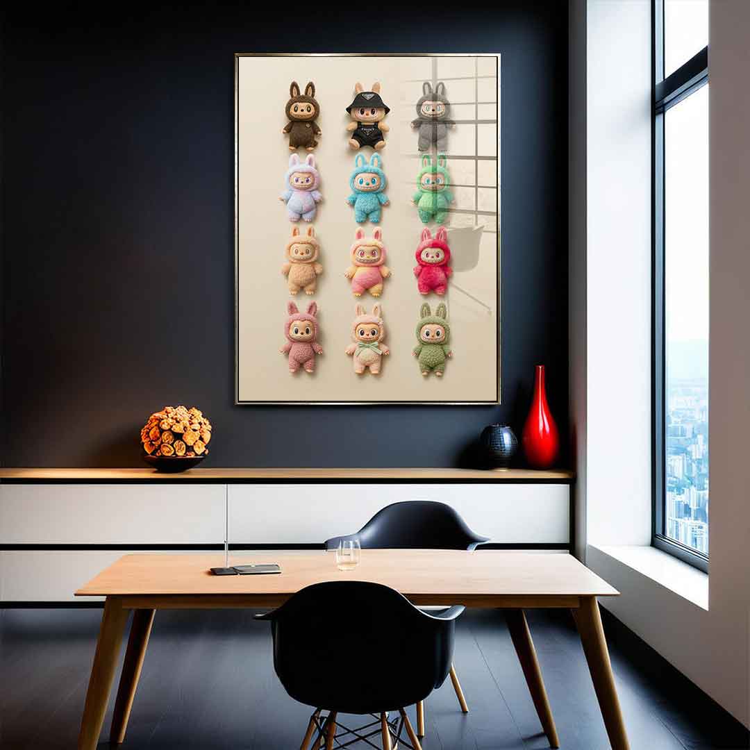 Flat Labubu Collection - Acrylglas