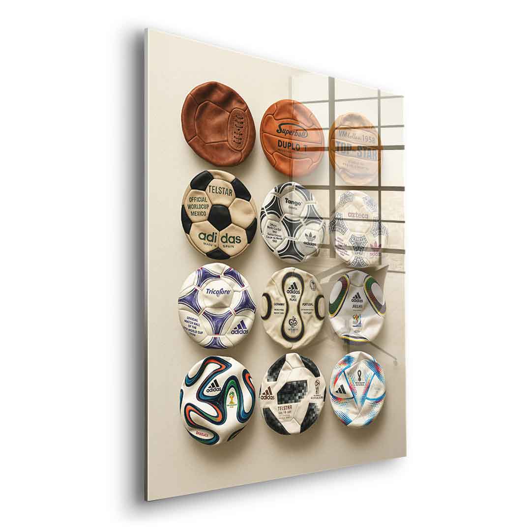 Flat World Cup Ball collection - Acrylglas