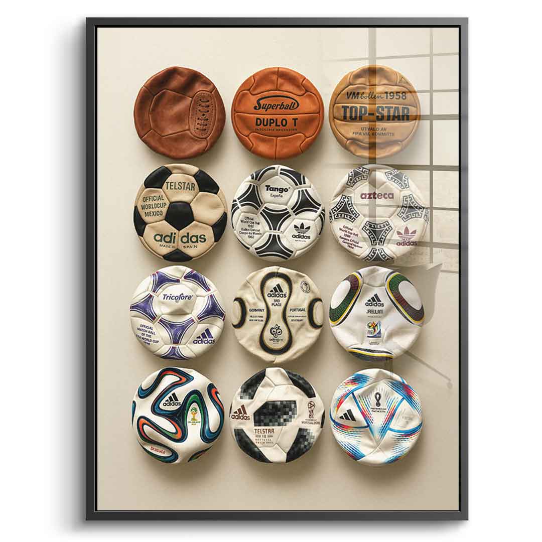 Flat World Cup Ball collection - Acrylglas