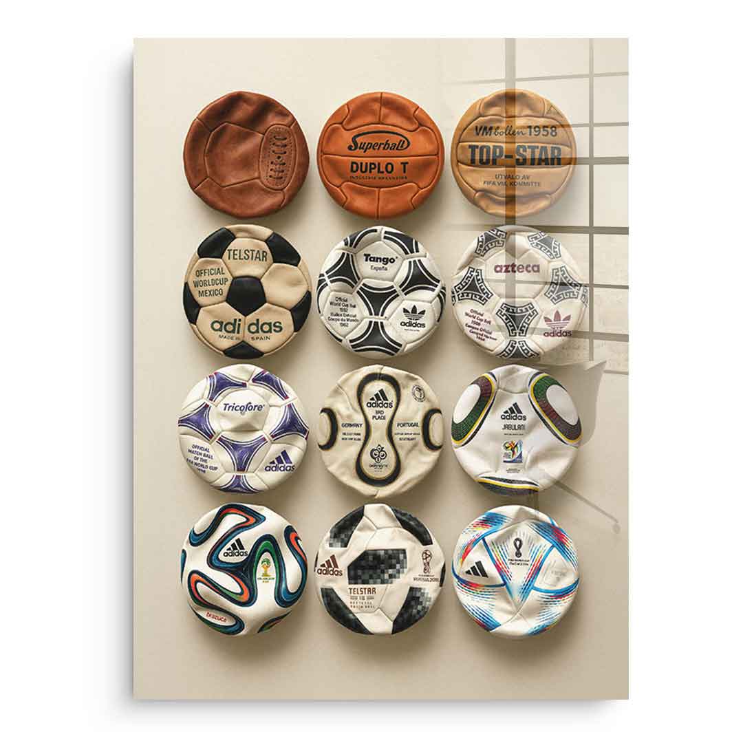 Flat World Cup Ball collection - Acrylglas