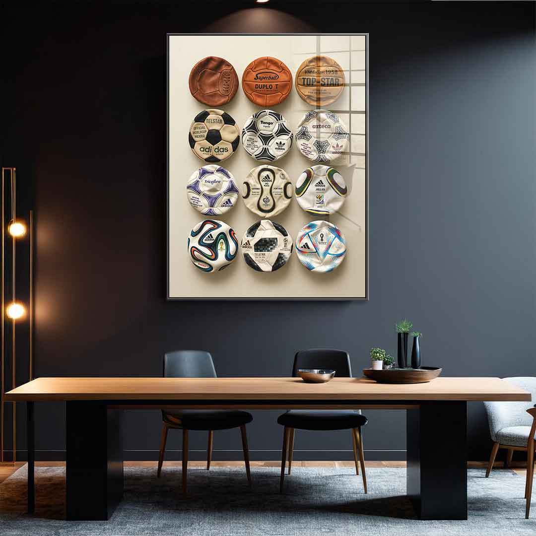 Flat World Cup Ball collection - Acrylglas