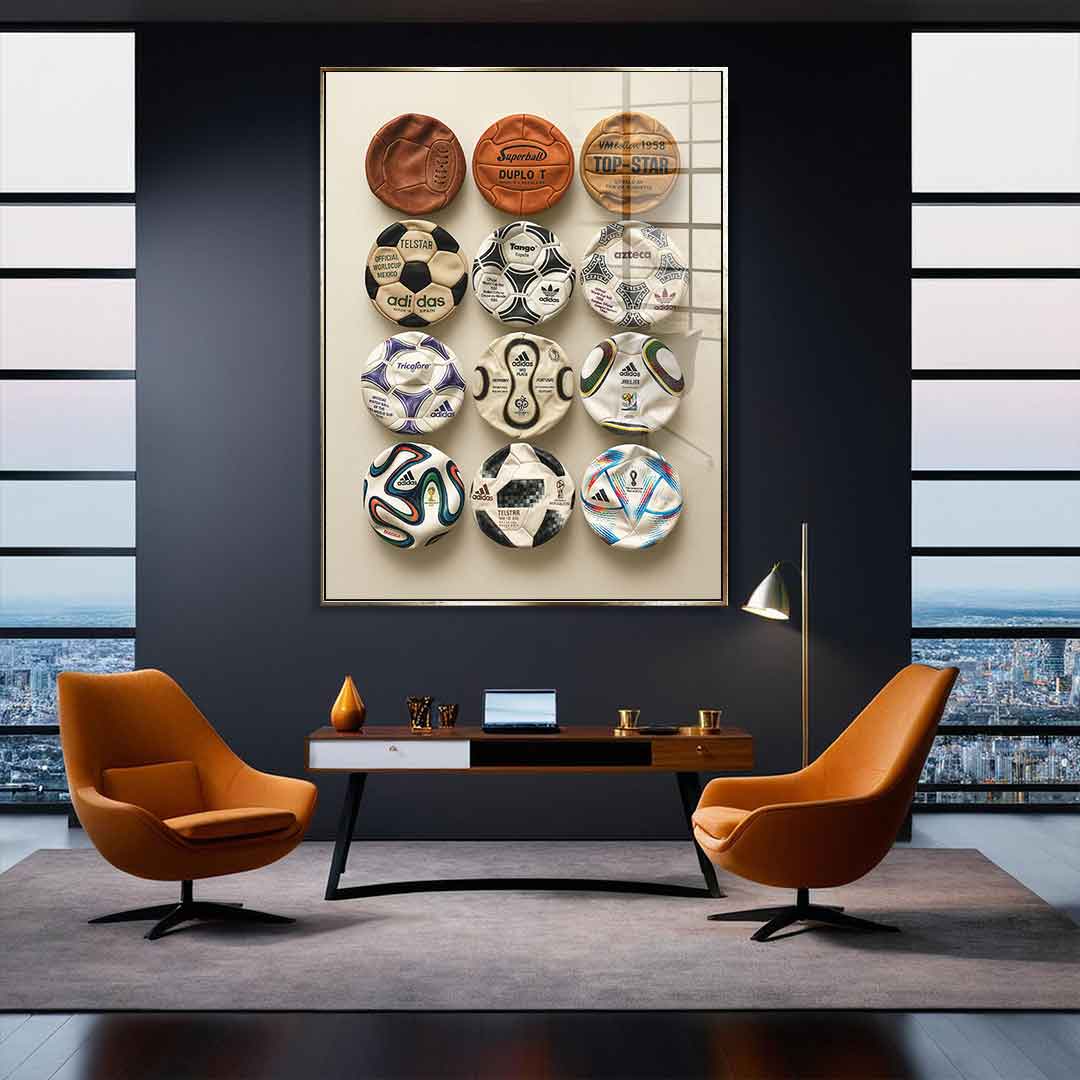 Flat World Cup Ball collection - Acrylglas