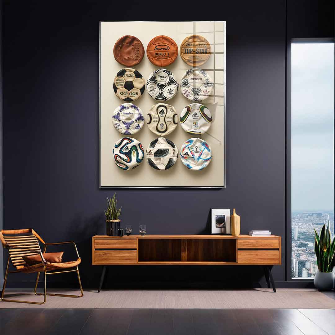 Flat World Cup Ball collection - Acrylglas
