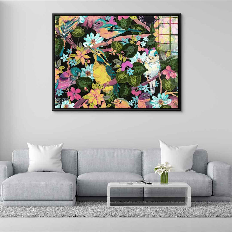 Flowers and Birds - Acrylglas