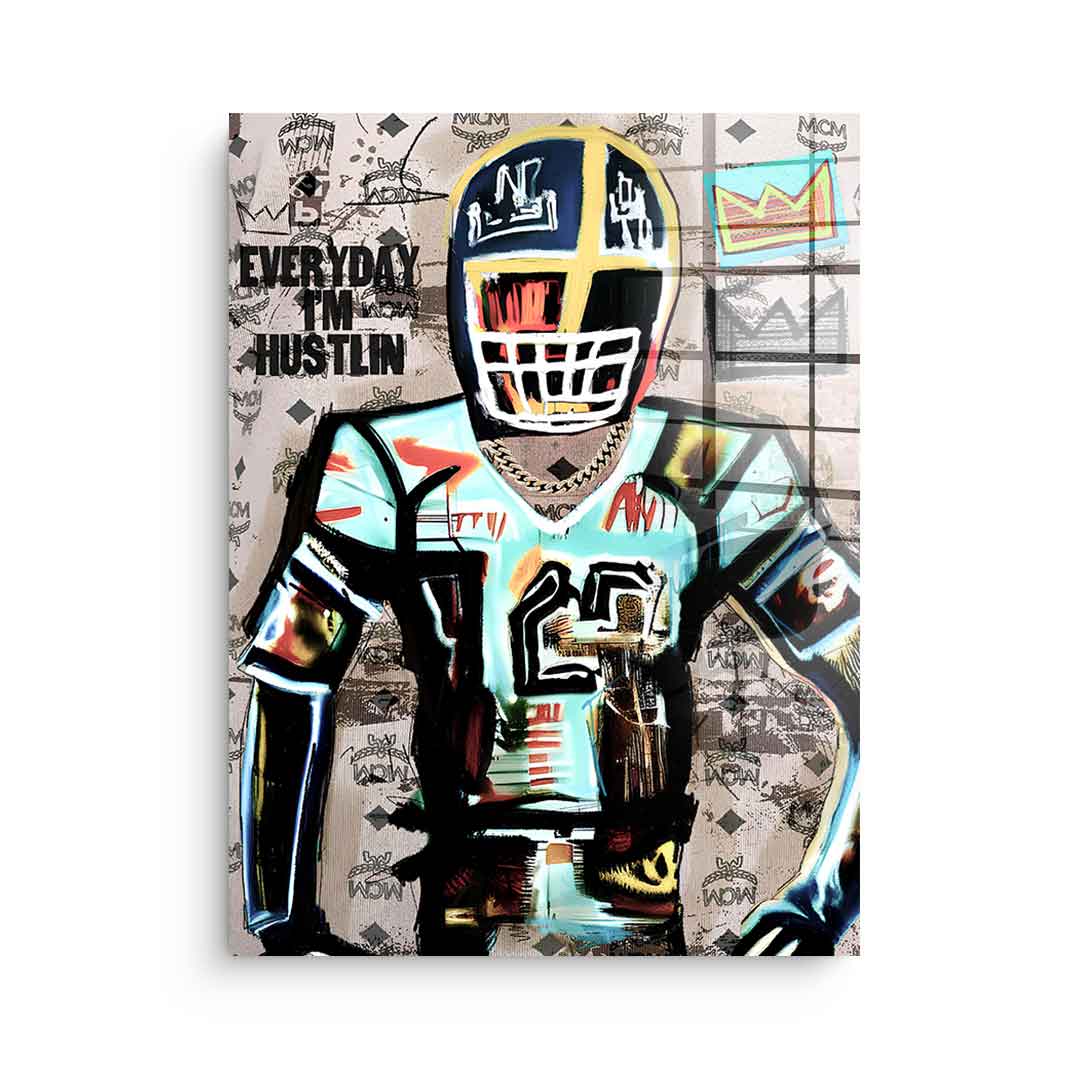 Football Hustlin - acrylic glass