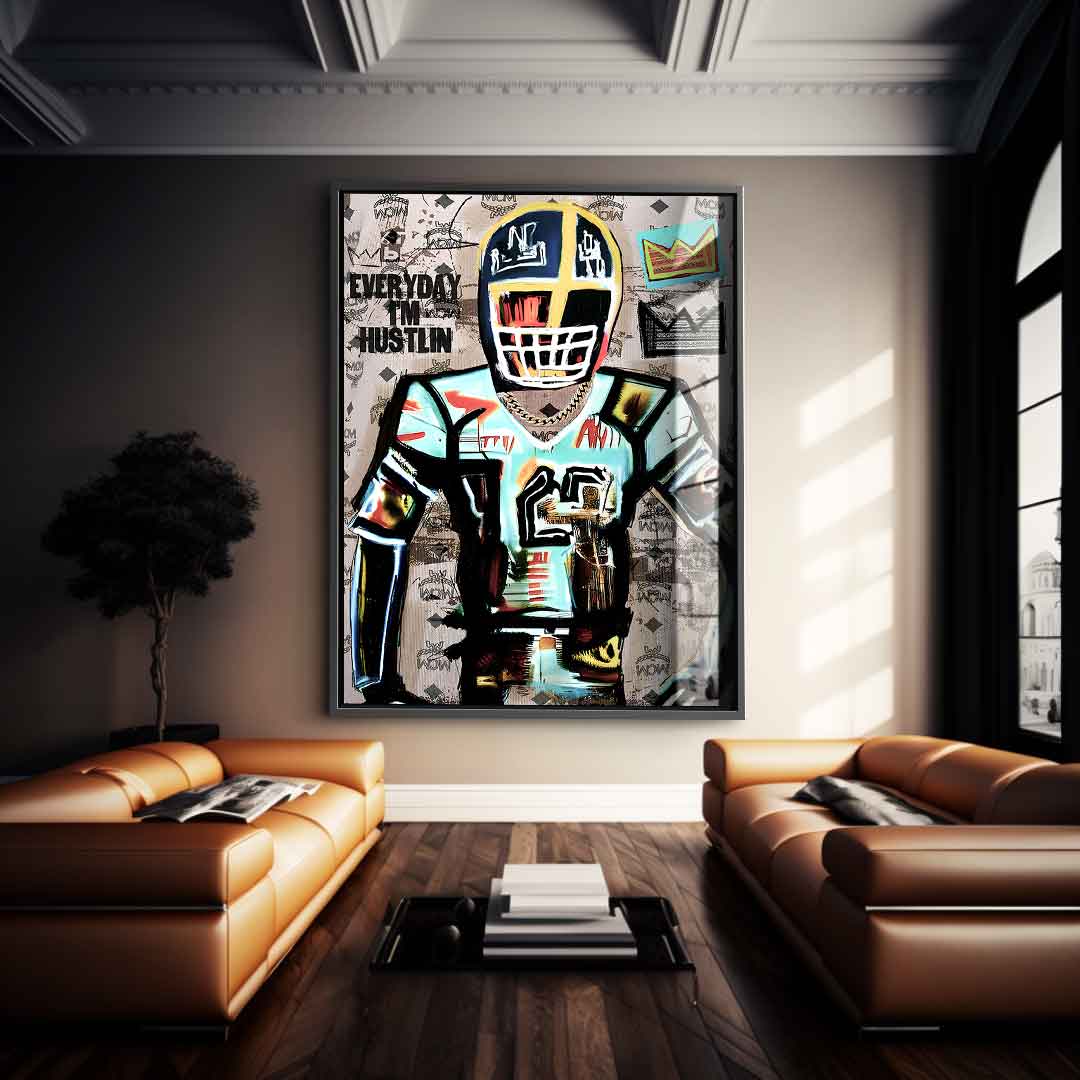 Football Hustlin - acrylic glass
