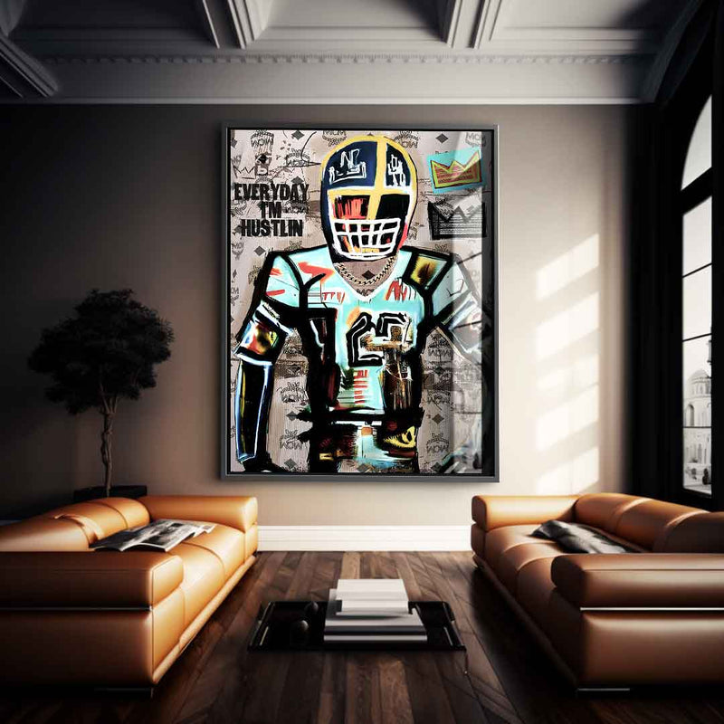 Football Hustlin - Acrylglas