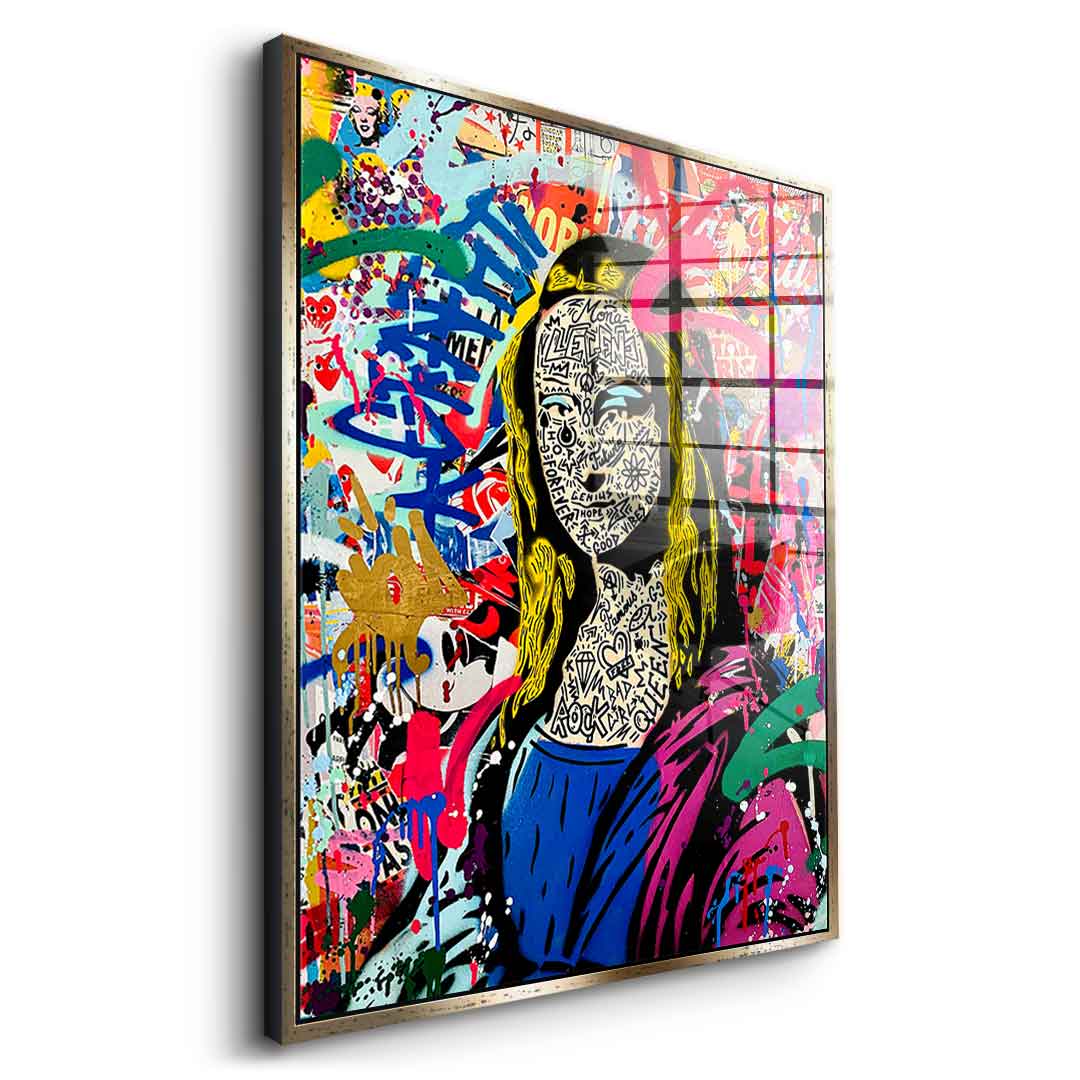 Graffiti mona - acrylic glass