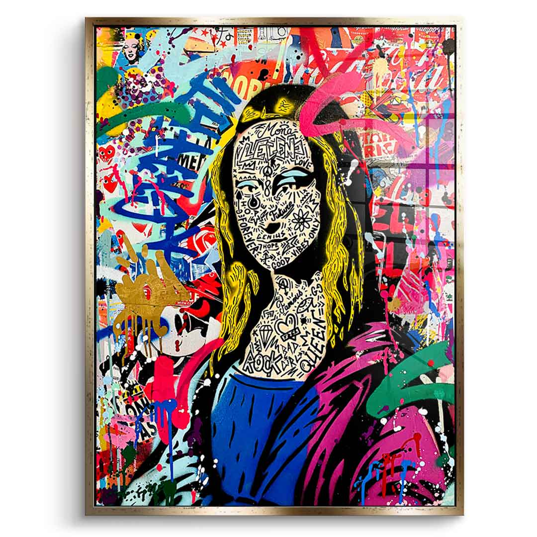 Graffiti mona - acrylic glass