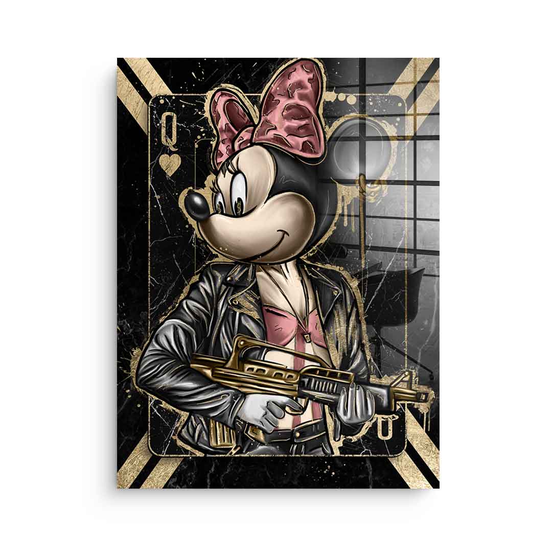 Gangster card - acrylic glass 3x