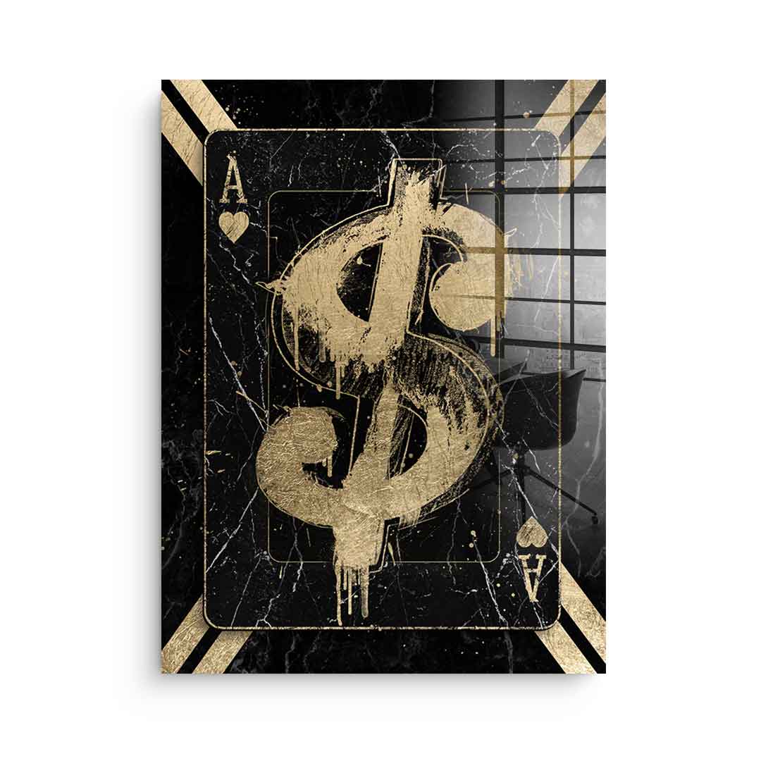 Gangster card - acrylic glass 3x