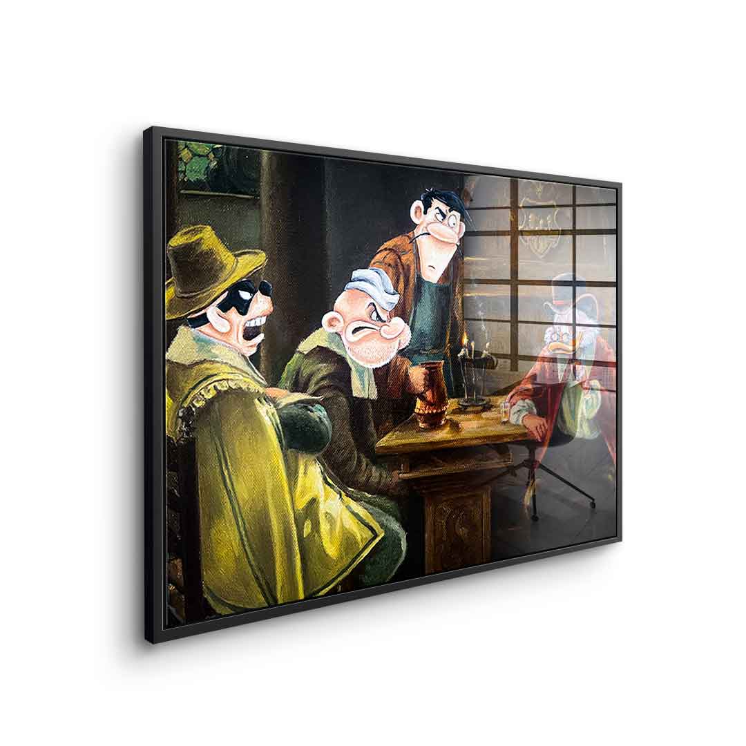 Gangster's meeting - acrylic glass
