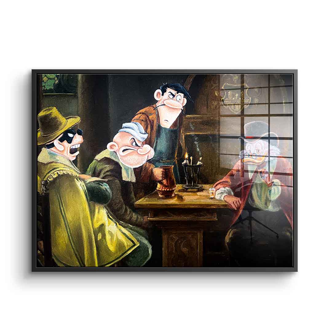 Gangster's meeting - acrylic glass