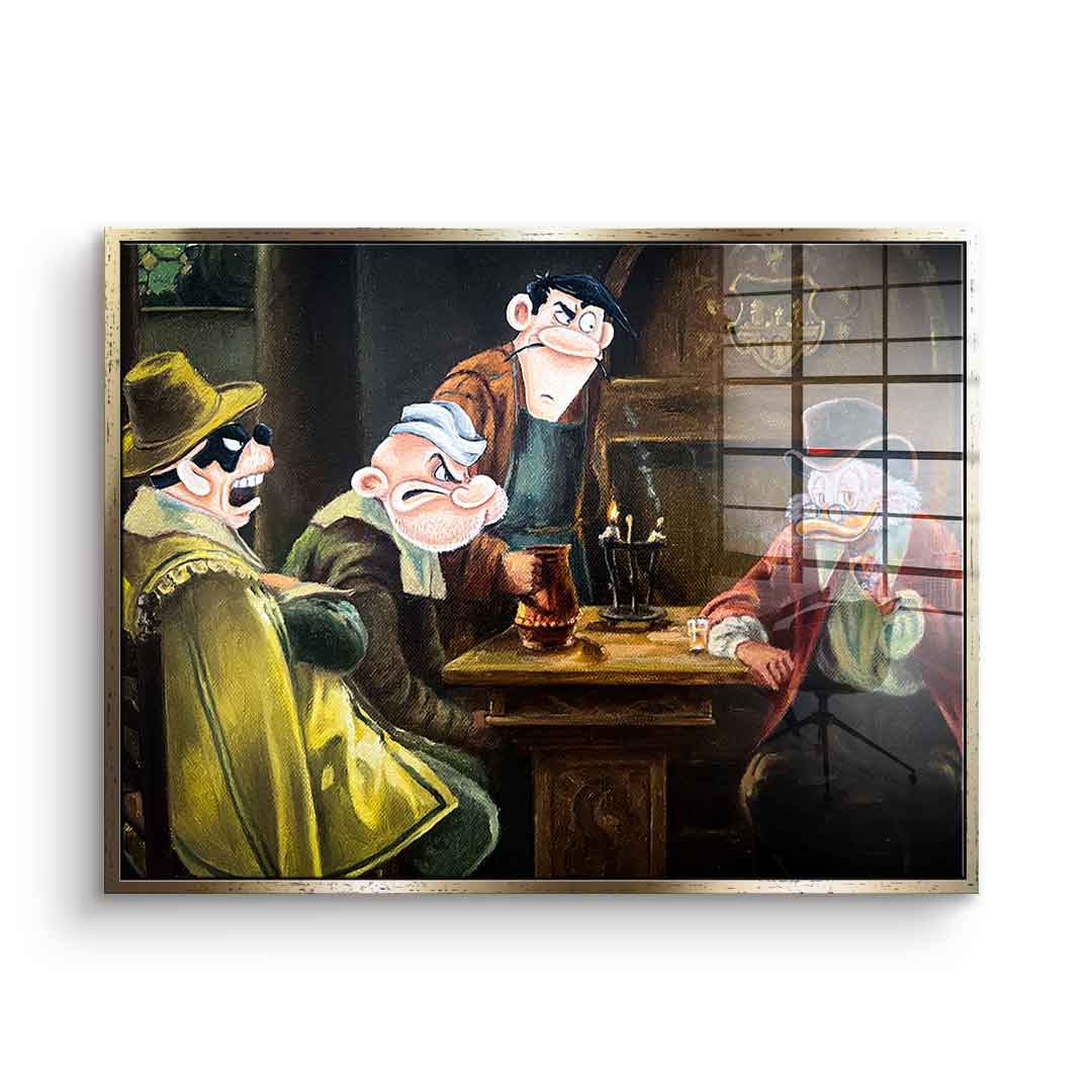 Gangster's meeting - acrylic glass
