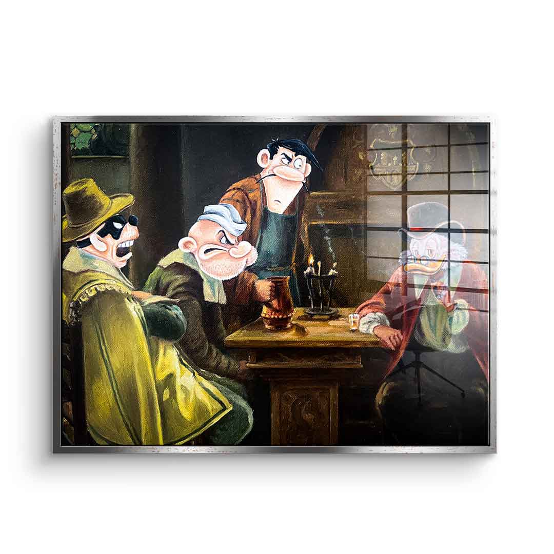 Gangster's meeting - acrylic glass
