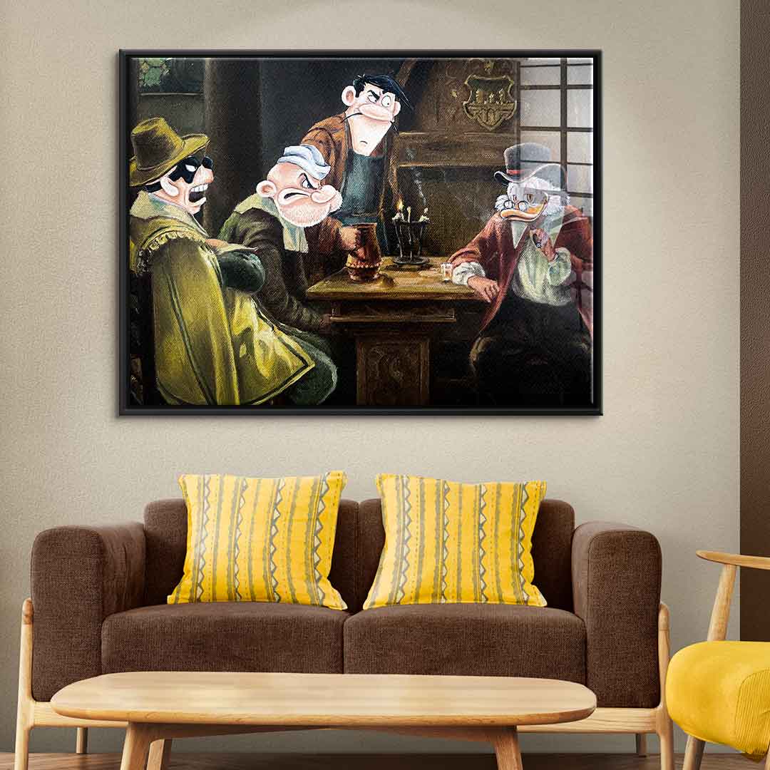 Gangster's meeting - acrylic glass