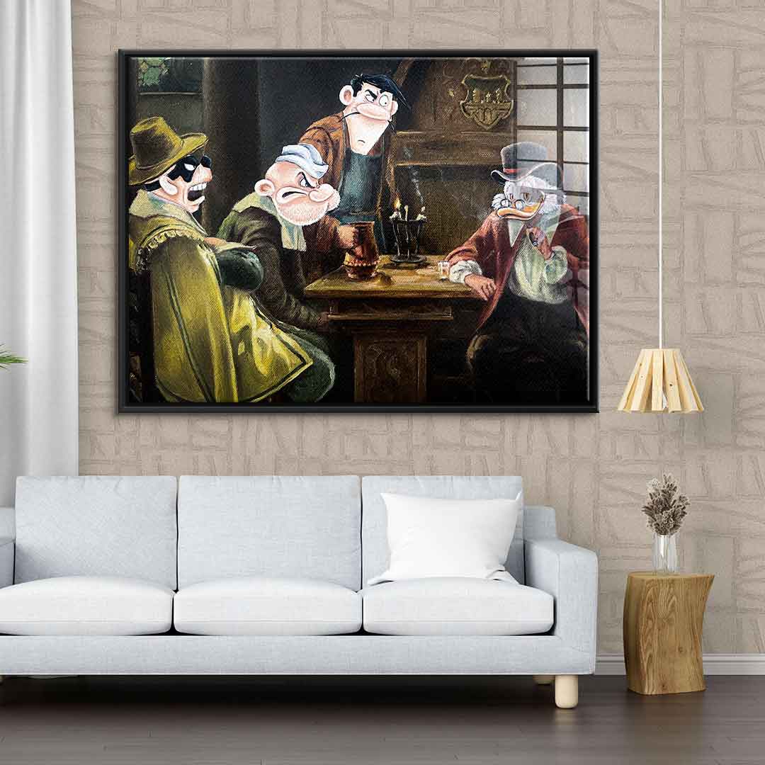 Gangster's meeting - acrylic glass